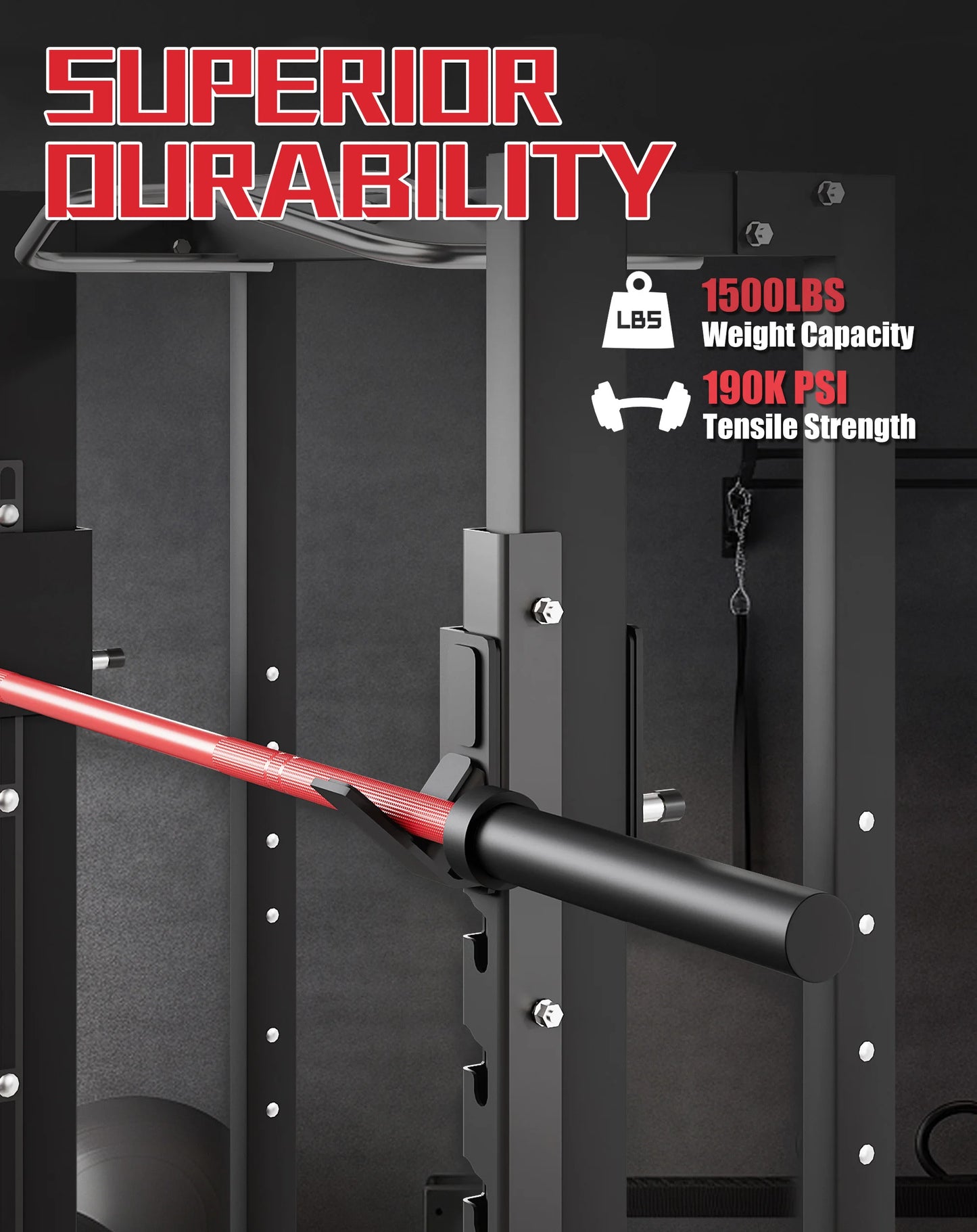 HiMISS Barbell, 1000LBS Capacity For Power Lifting Training