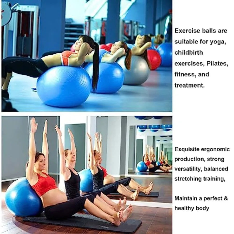 Explosion Proof Yoga Ball With Pump For Fitness And Balance