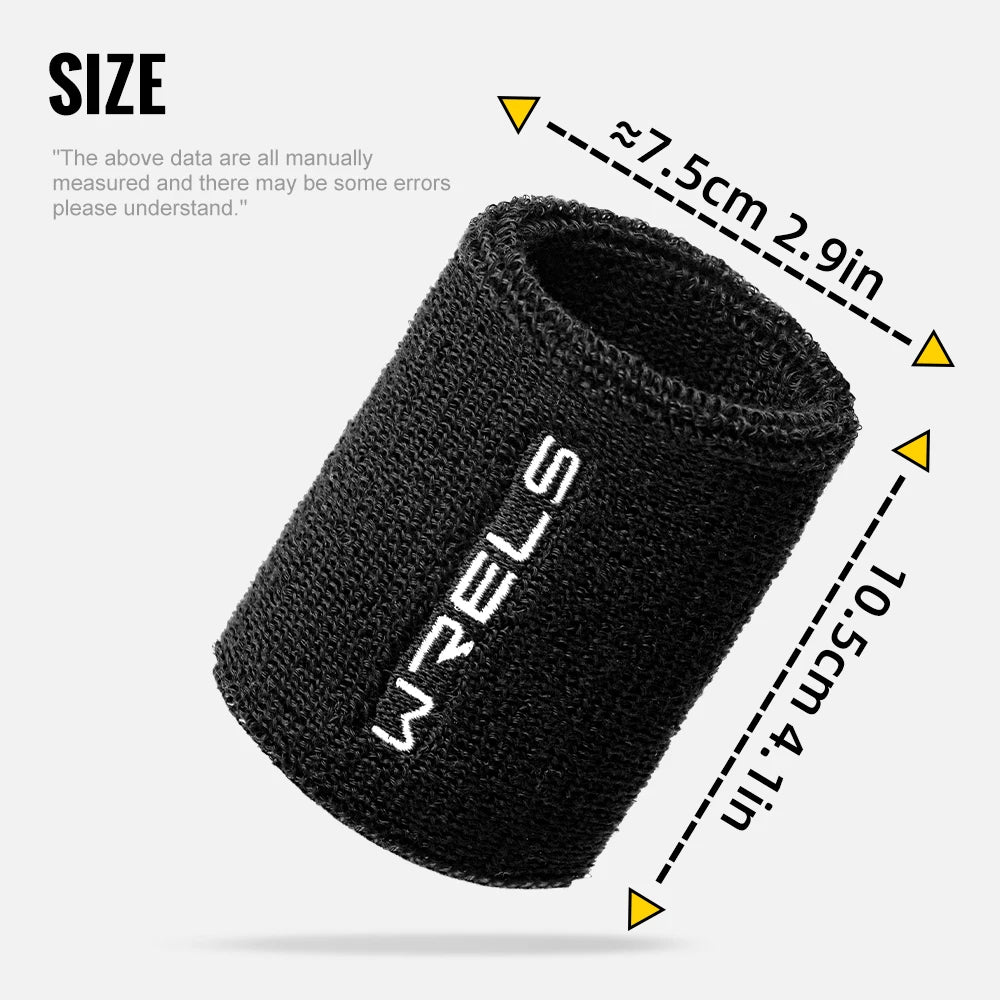 Terry Cloth Wristbands Moisture Wicking For Tennis Gym