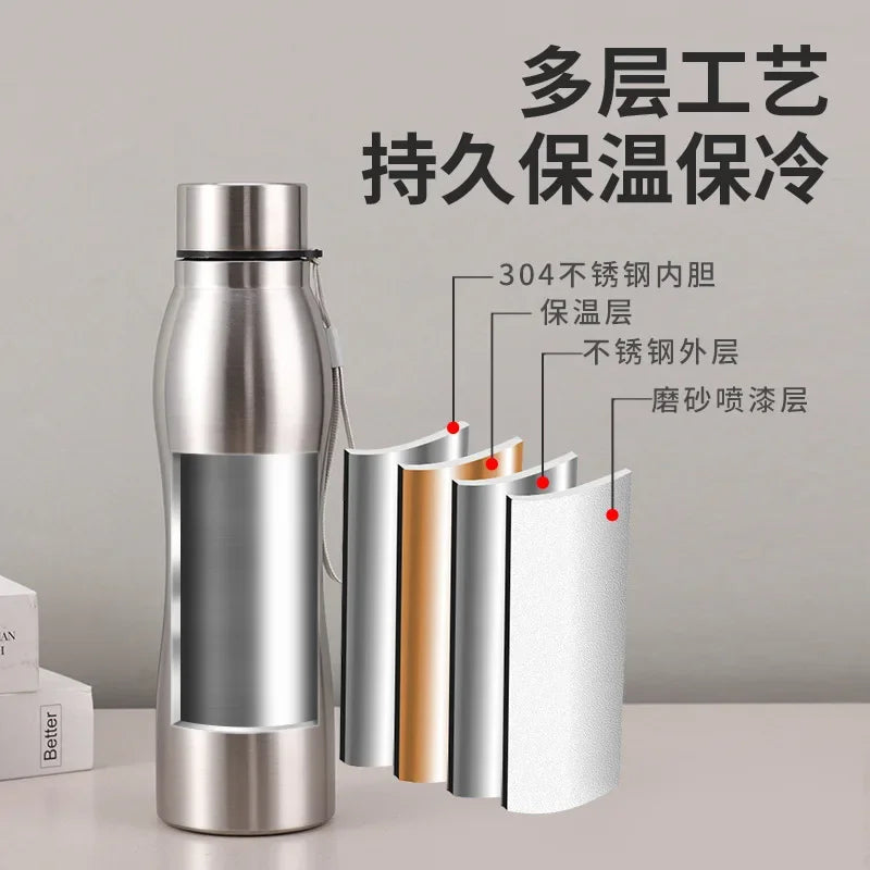 Stainless Steel Sport Water Bottle For Camping Gym