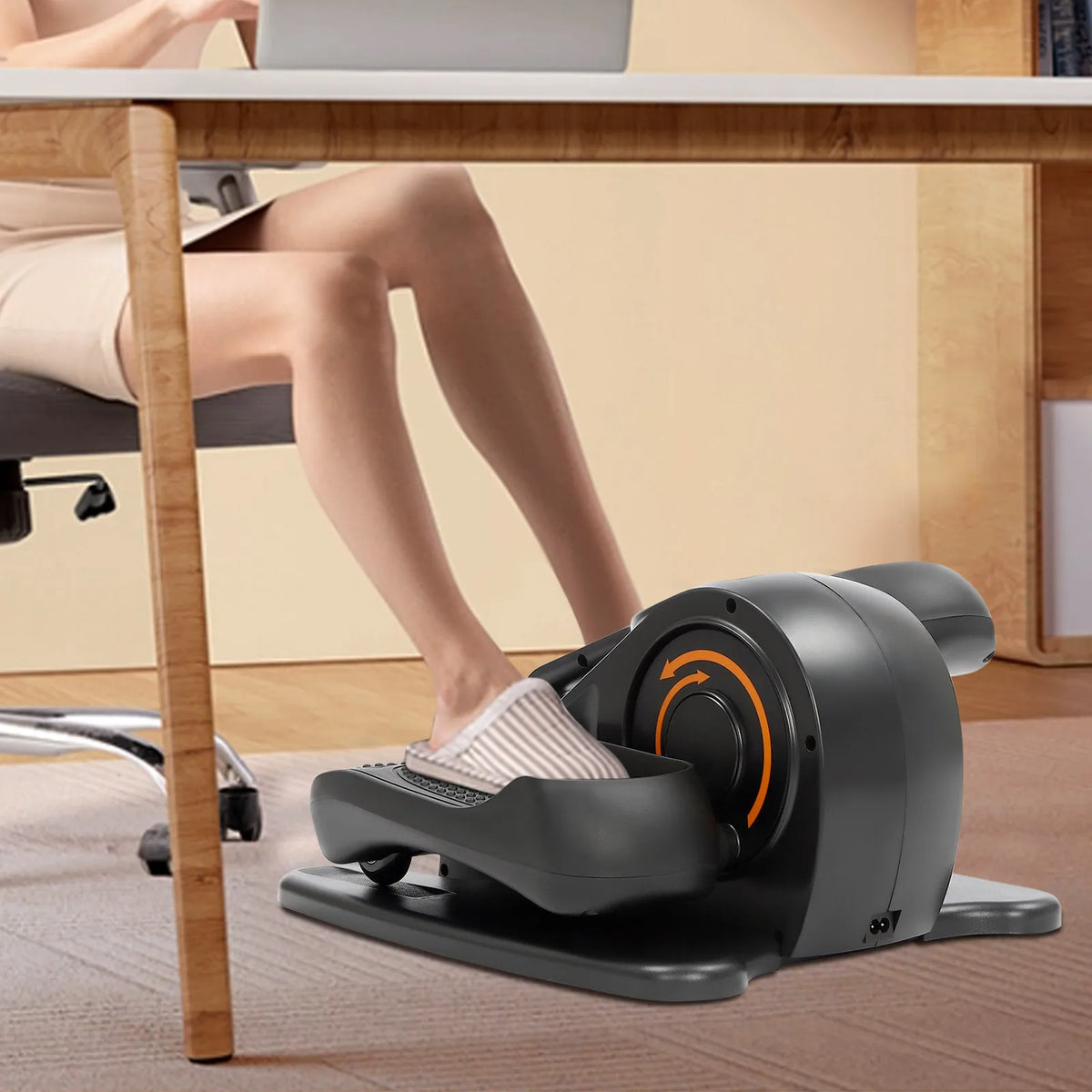 Motorized Under Desk Elliptical Pedal Exerciser With Remote Control