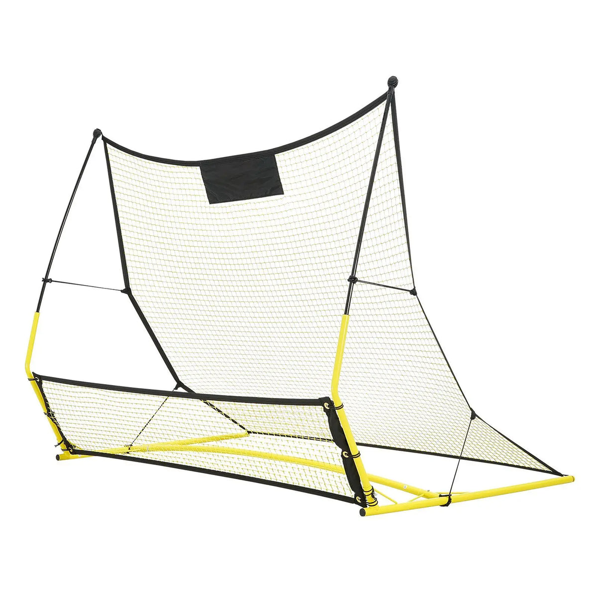 Soccer Trainer, 2-IN-1 Portable Soccer Rebounder Net, 71"X40" Iron Soccer Practice Equipment, Sports Football Rebounder Wall