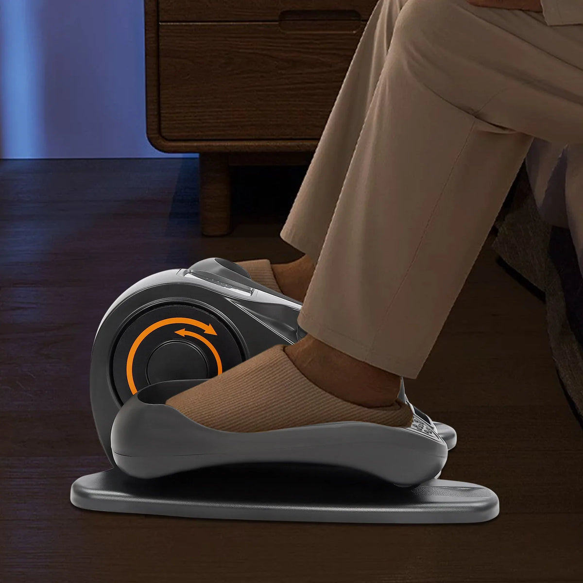 Motorized Under Desk Elliptical Pedal Exerciser With Remote Control