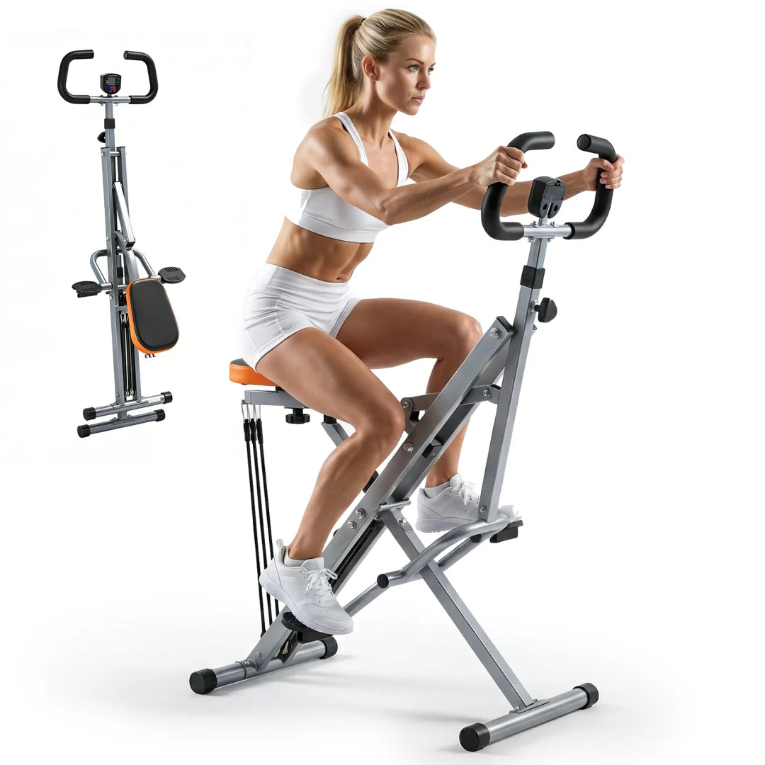 Foldable Squat Machine Adjustable Resistance Lower Body Strength Training Gear