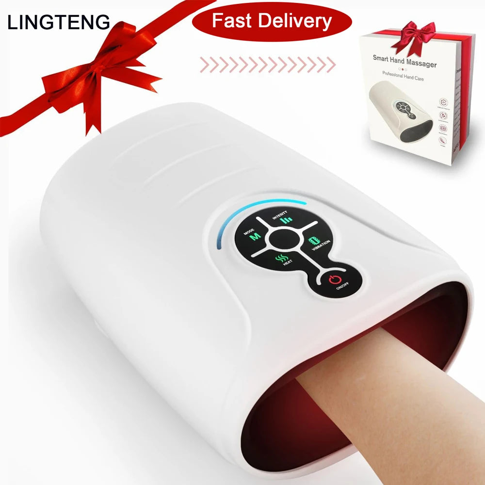 LINGTENG Hand Massager Cordless Heated Massage for Relaxation Home Office