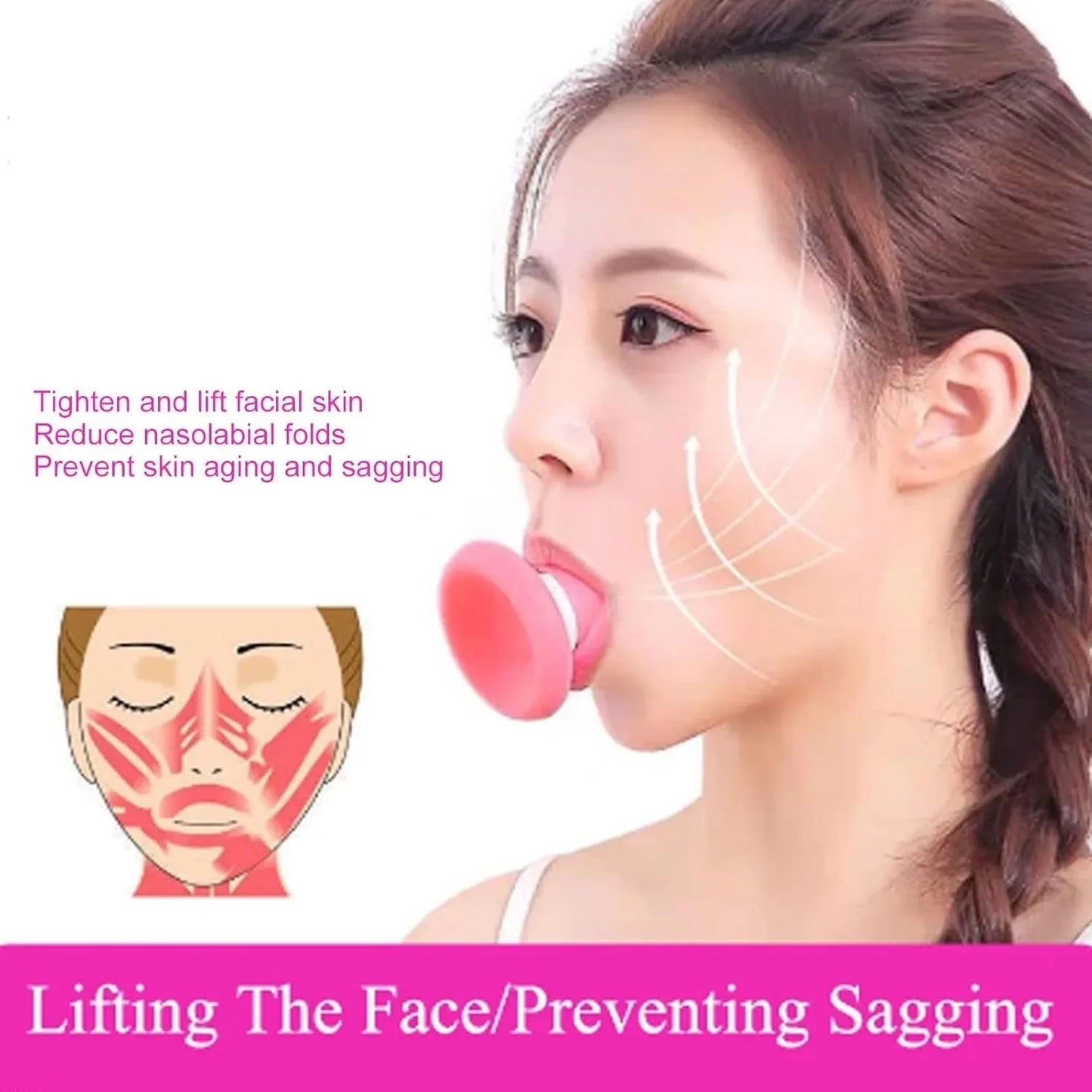 Face Exerciser Jawline Shaper Skin Tightening Double Chin Removal Tool