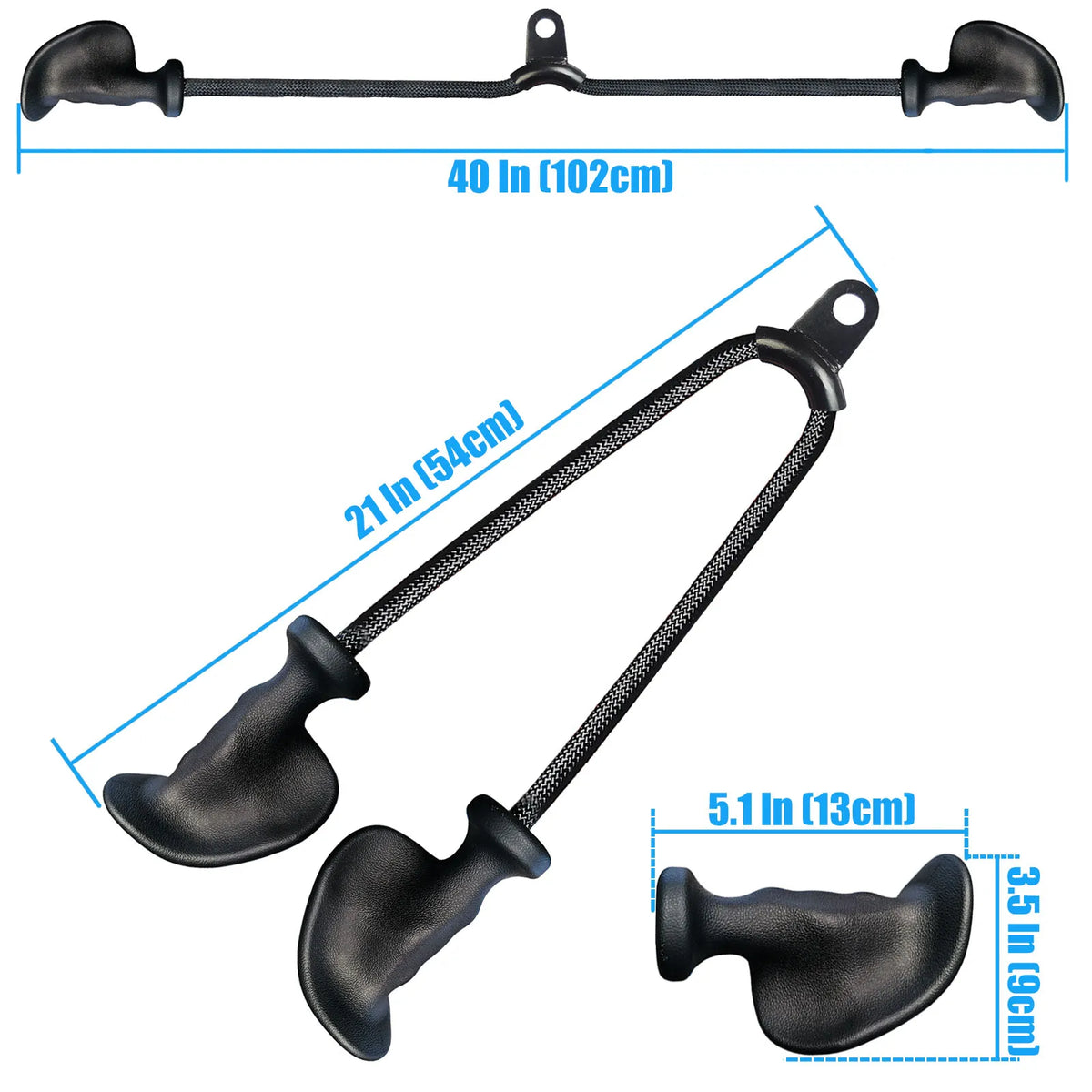 MARSAFIT Ergonomic Tricep Rope Pulldown Attachment For Home Gyms