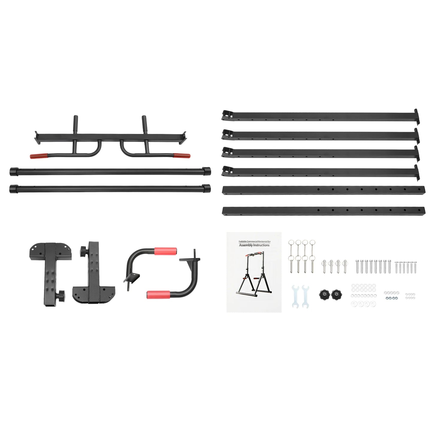Foldable Adjustable Pull Up Bar 200kg Home Gym Multi Function