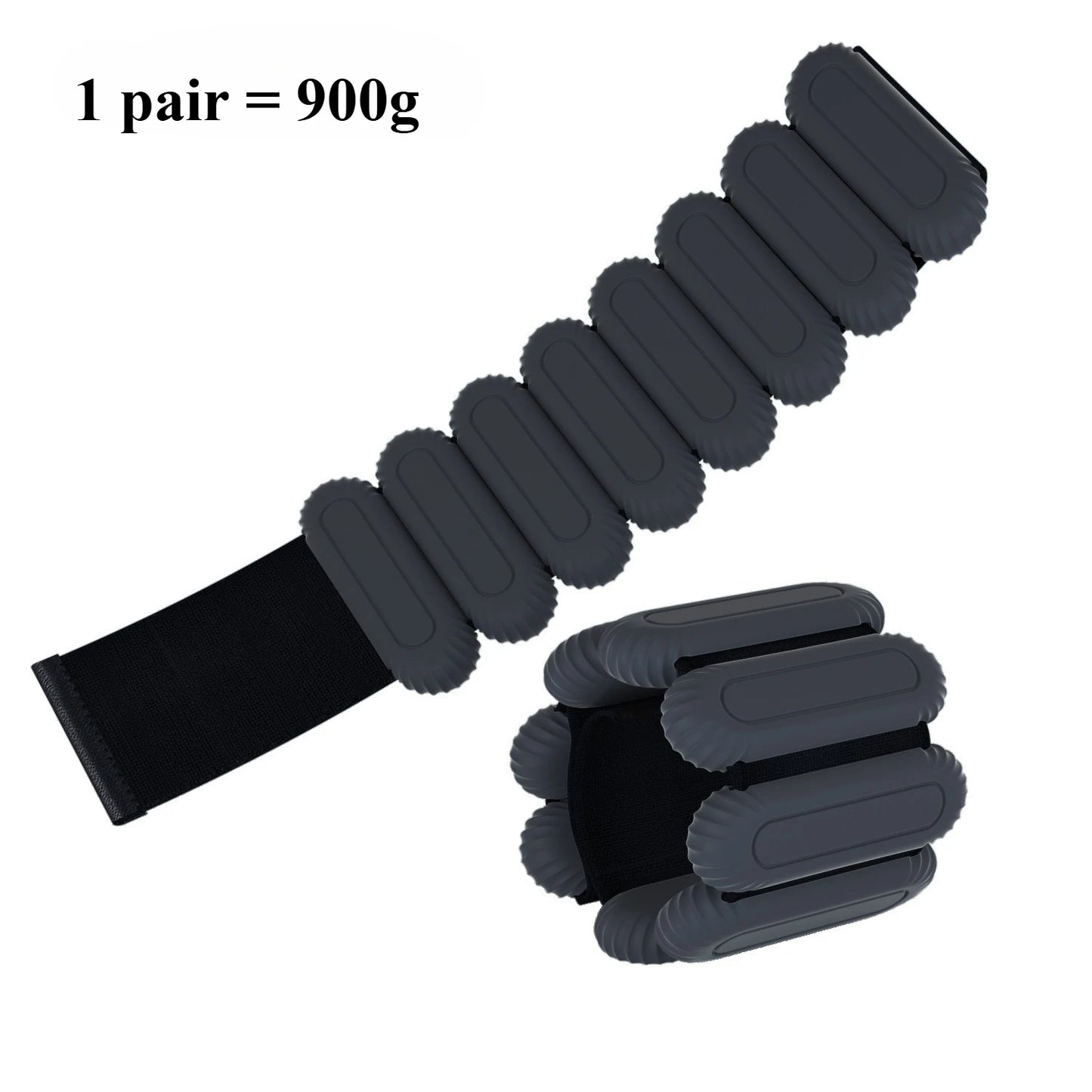 Ankle And Wrist Weights Set 1 Pair 450g 900g Adjustable