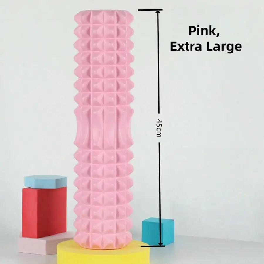 Textured Foam Yoga Massage Roller For Deep Tissue Muscle Relief