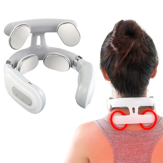 Portable Four Heads Back Massager USB Rechargeable