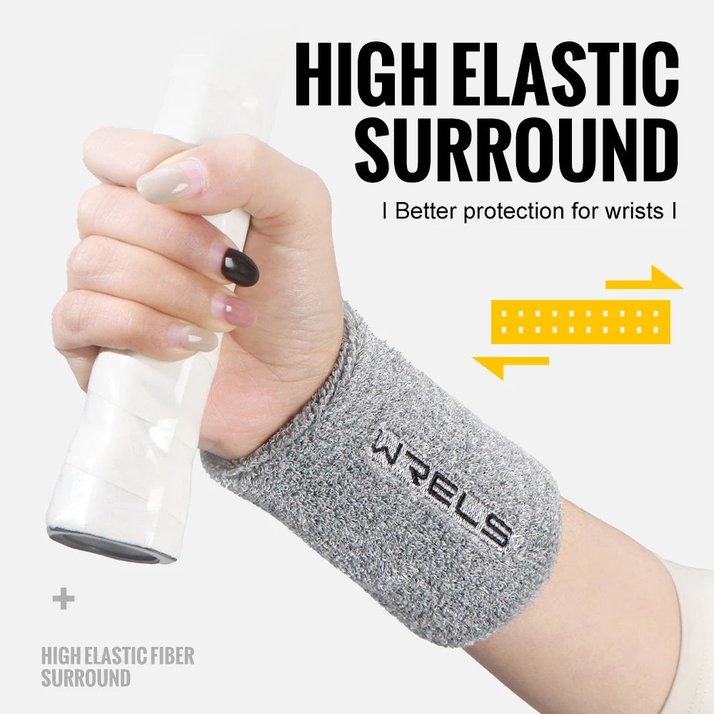Terry Cloth Wristbands Moisture Wicking For Tennis Gym
