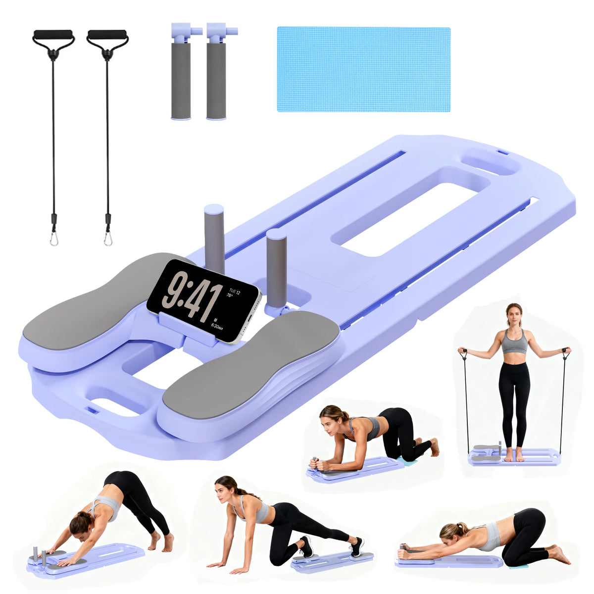 Foldable Pilates Abs Board Multifunctional Core Strength Trainer