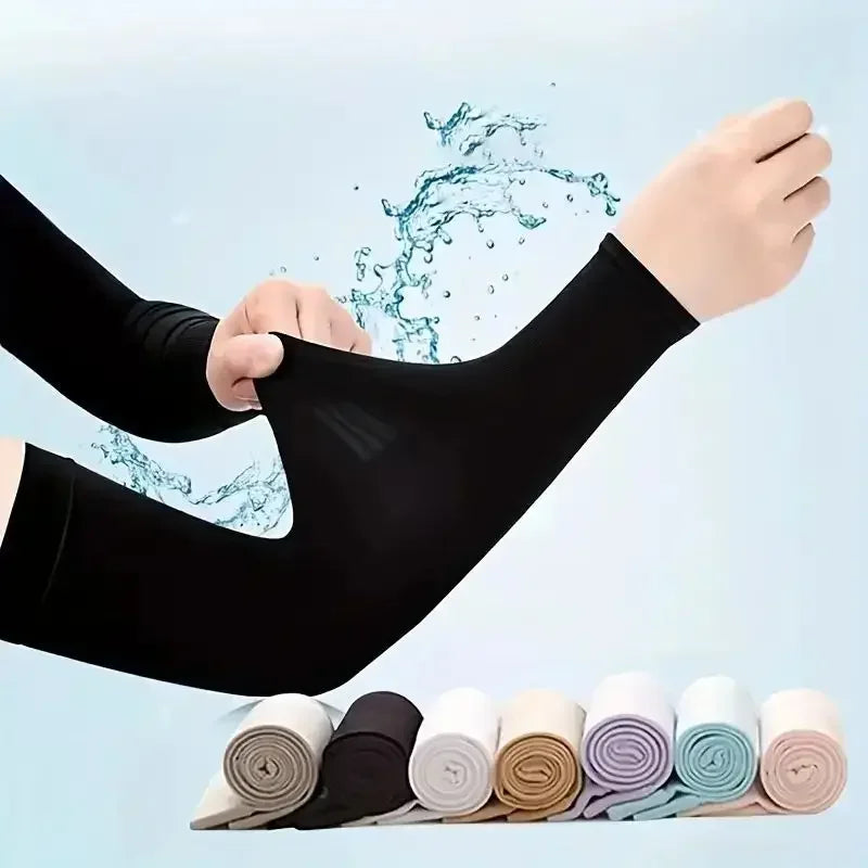 Cooling Arm Sleeve for Men and Women Ice Silk Protection