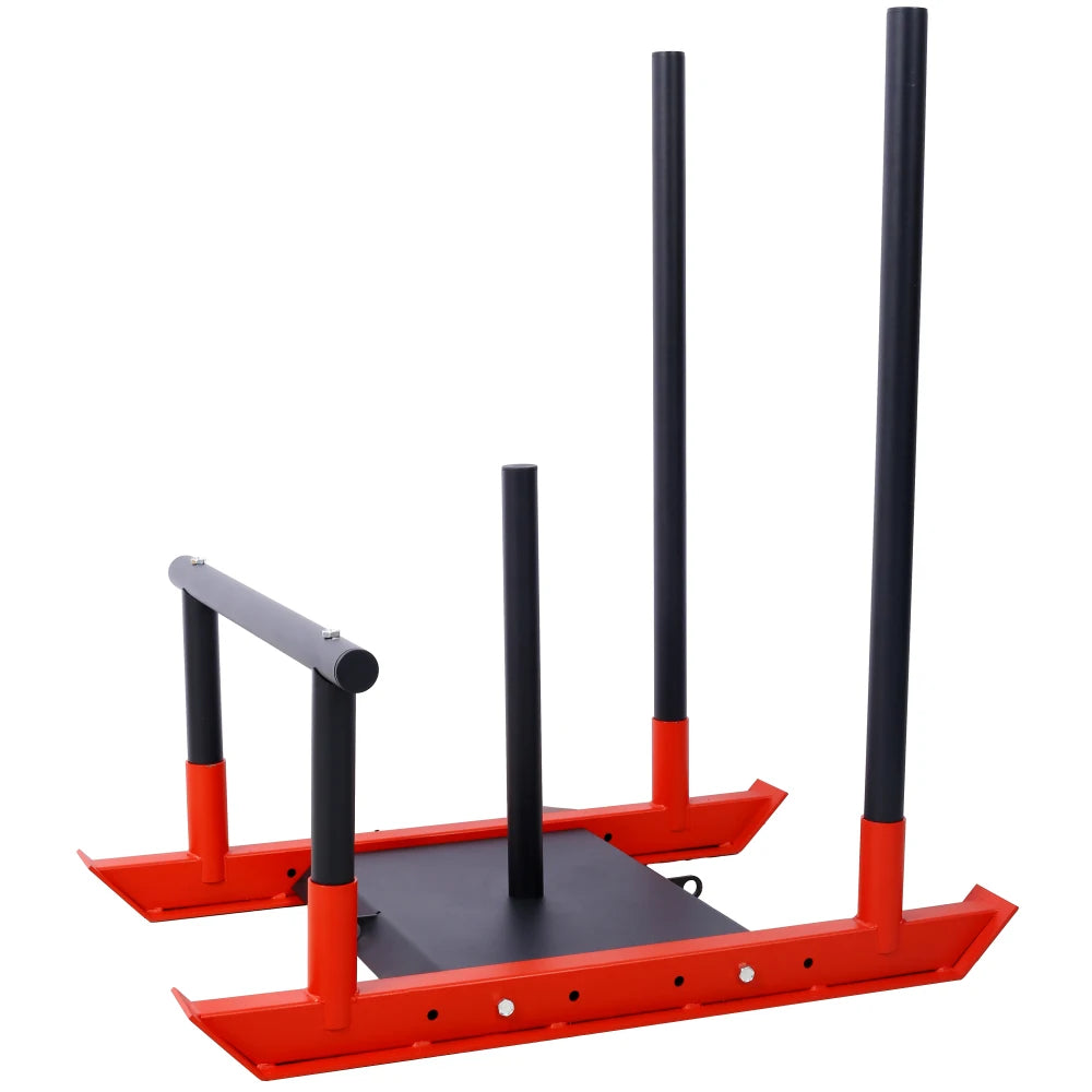 Ye Weight Sled - Fitness & Strength Training Equipment for Muscle Building & Explosive Power, Speed Training, Heavy-Duty, Compatible with 1" & 2" Weight Plates