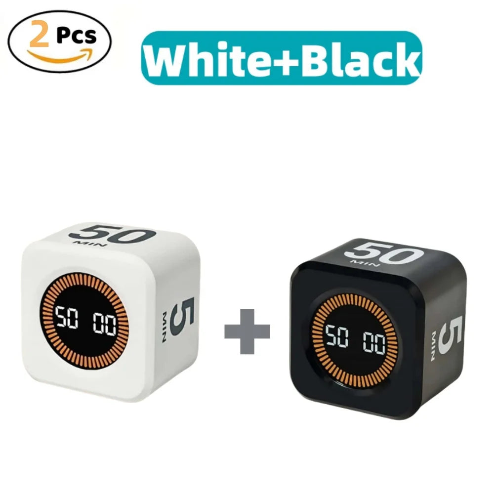 Pomodoro Timer LED Display Silent Eco Friendly Kitchen Timer