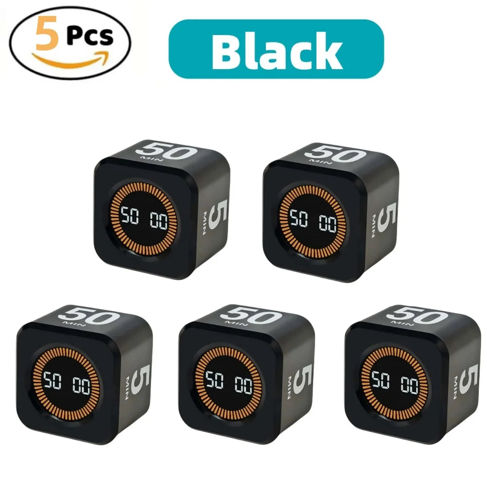 Pomodoro Timer LED Display Silent Eco Friendly Kitchen Timer
