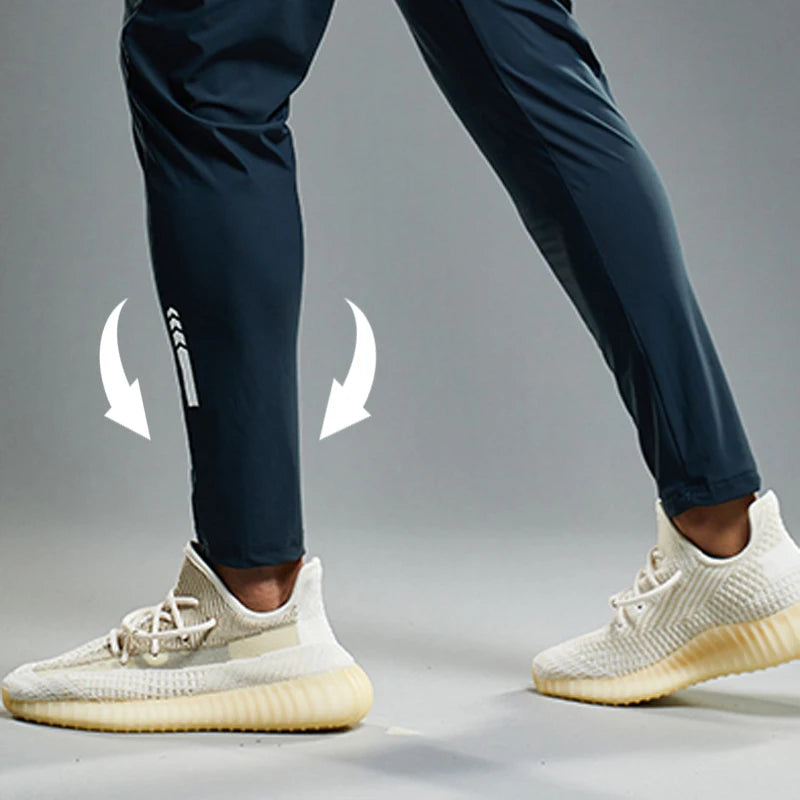 Men Quick Dry Jogging Sweatpants Elastic Fitness Pants