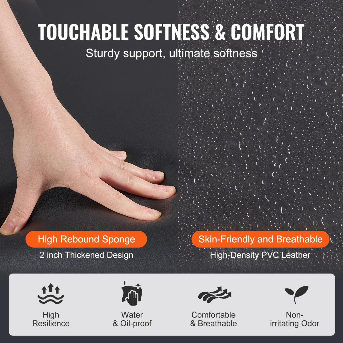 SucceBuy Portable Adjustable Folding Massage Table for Spa Salon Therapy