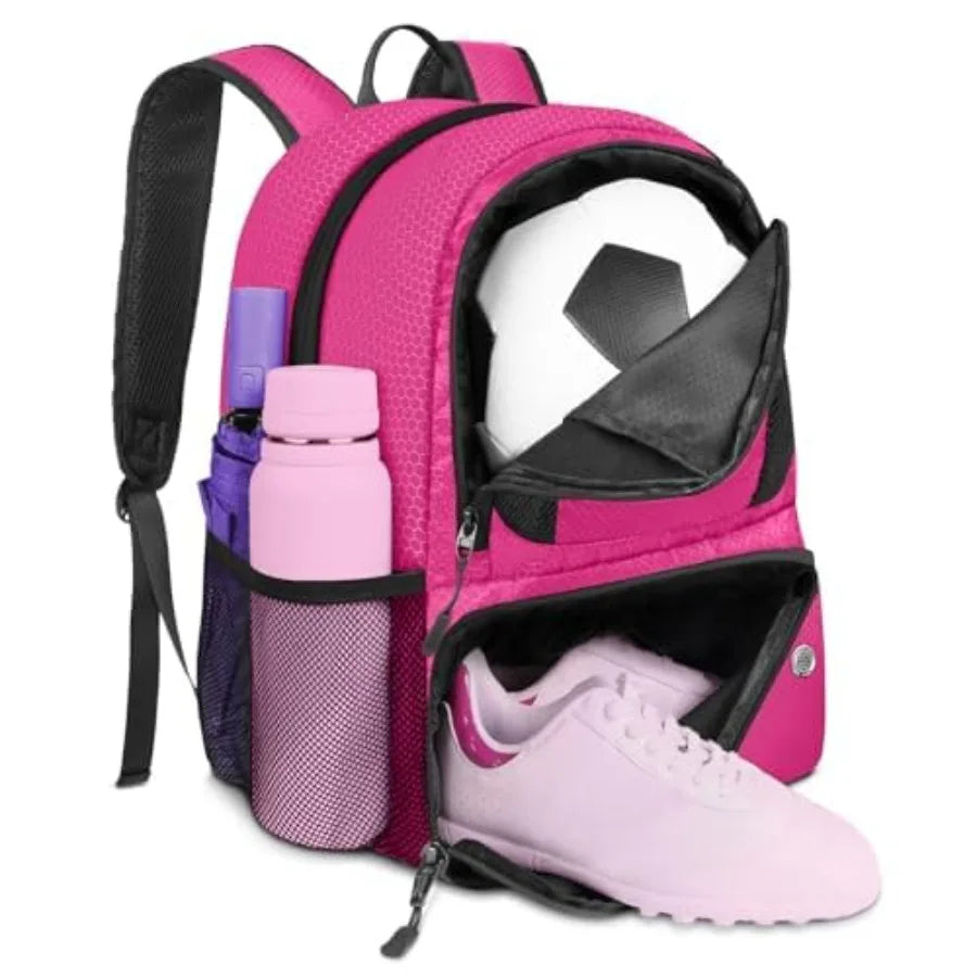Soccer Backpack, with Ball Holder, Water resistant Sport Equipment Bags Fit Basketball Volleyball Football
