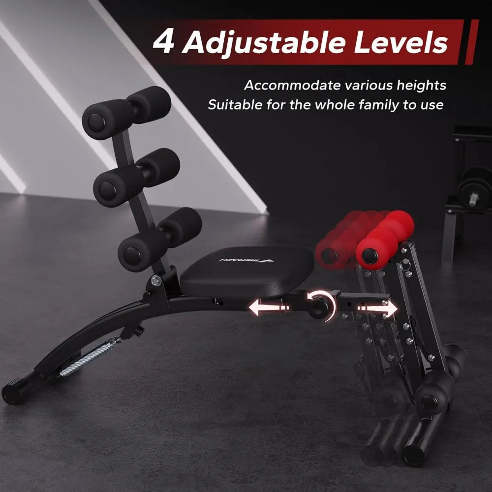 MERACH Ab Trainer Adjustable Home Gym Bench For Core Strength