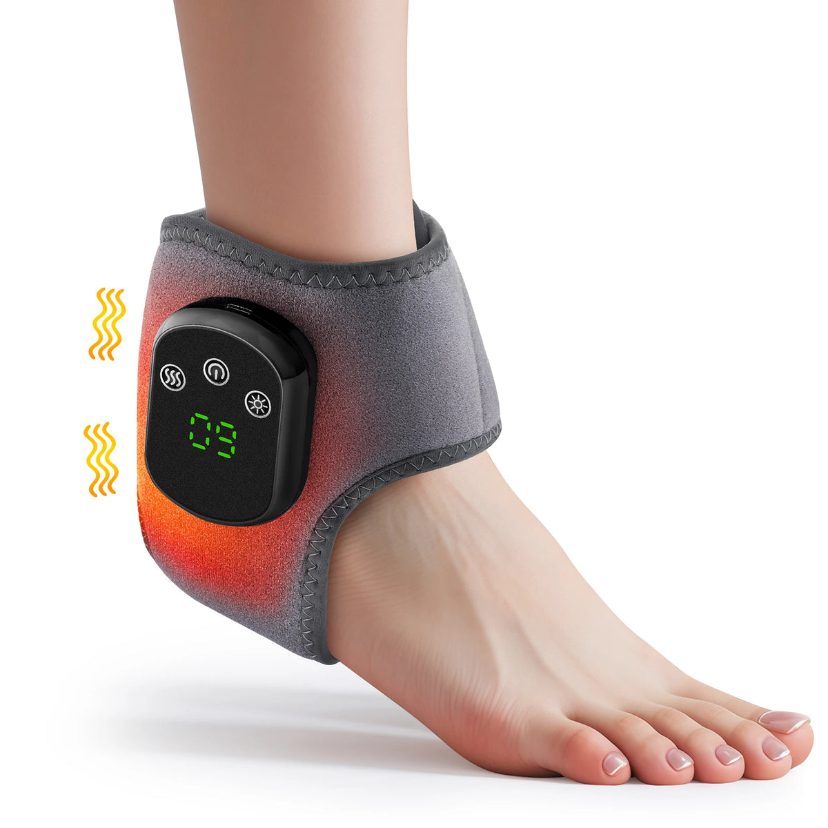 Hailicare Rechargeable Heated Ankle Brace With Vibration Support