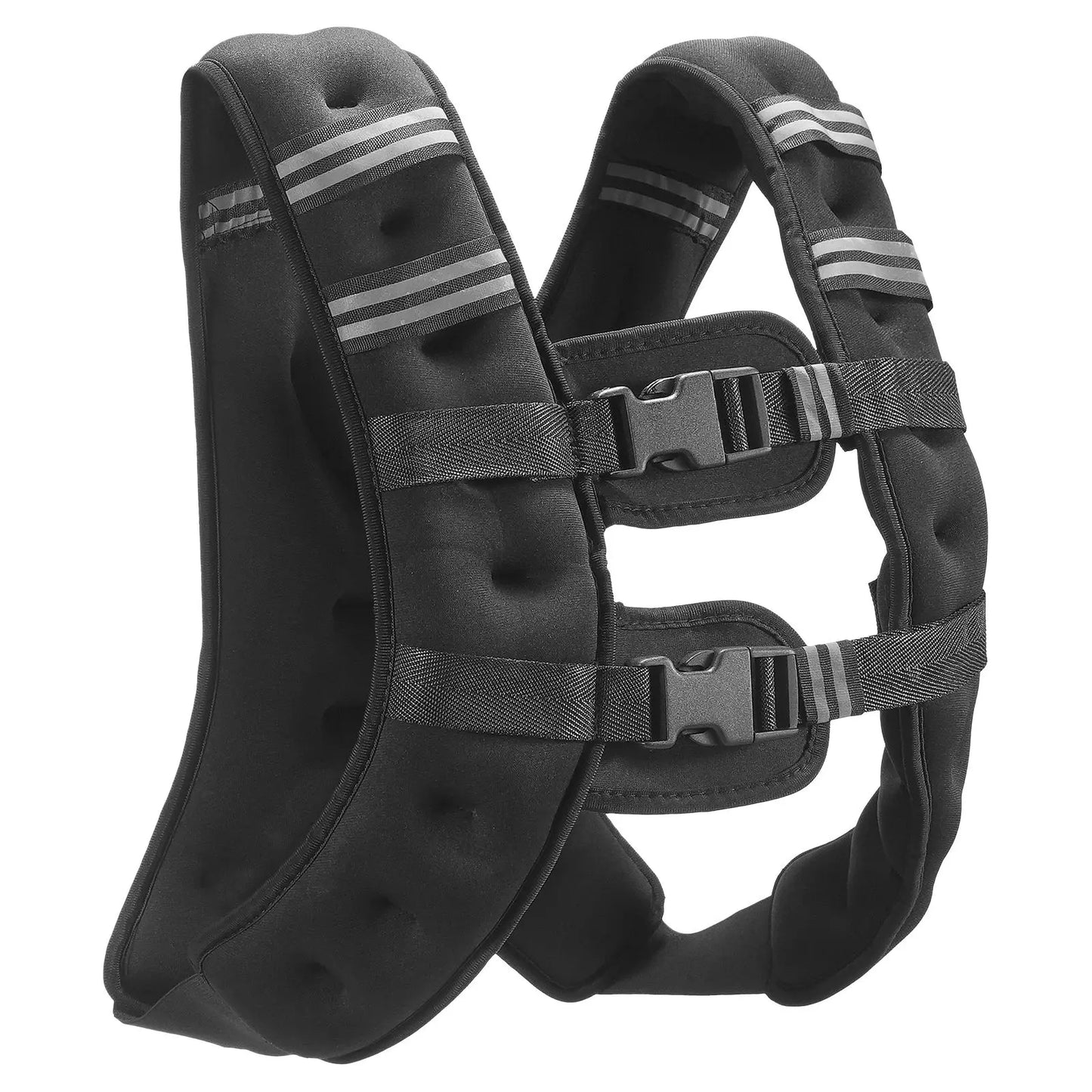 Weighted Vest 16 Lbs Reflective Stripe Adjustable Buckle