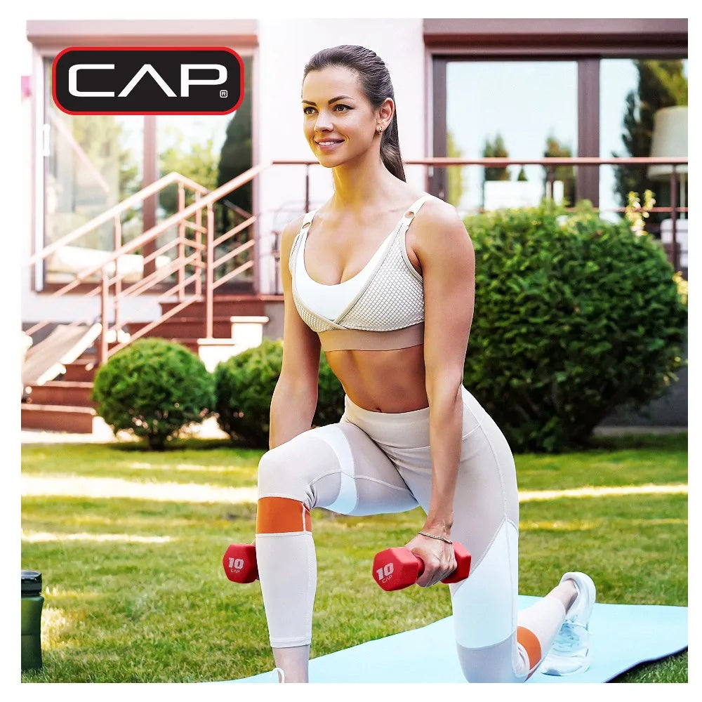 Cap Barbell Neoprene Hex Dumbbell Set Home Gym 5 Lb