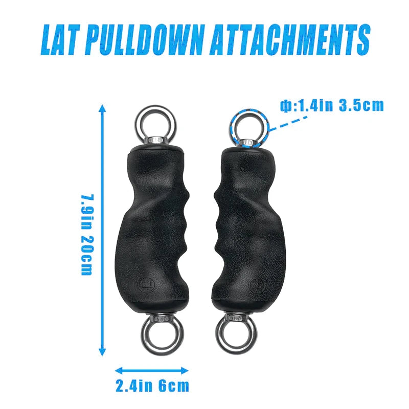 LAT Tricep Rope Pull Down Attachment For Home Gym Workouts