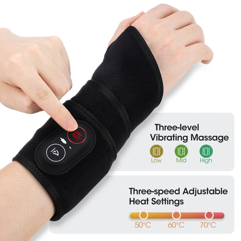 Hailicare Light Therapy Massage Wrap For Hands Wrists Knees Cordless