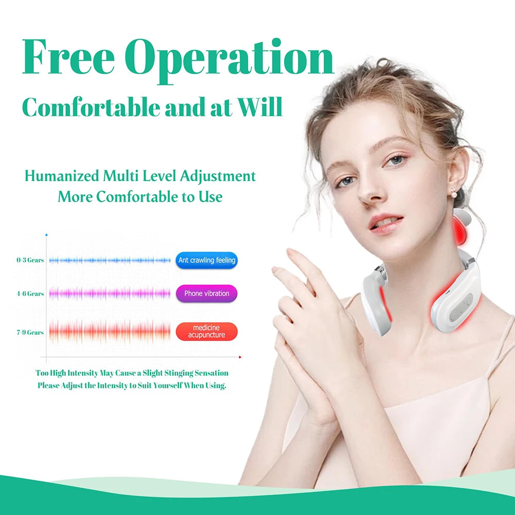 Portable Four Heads Back Massager USB Rechargeable