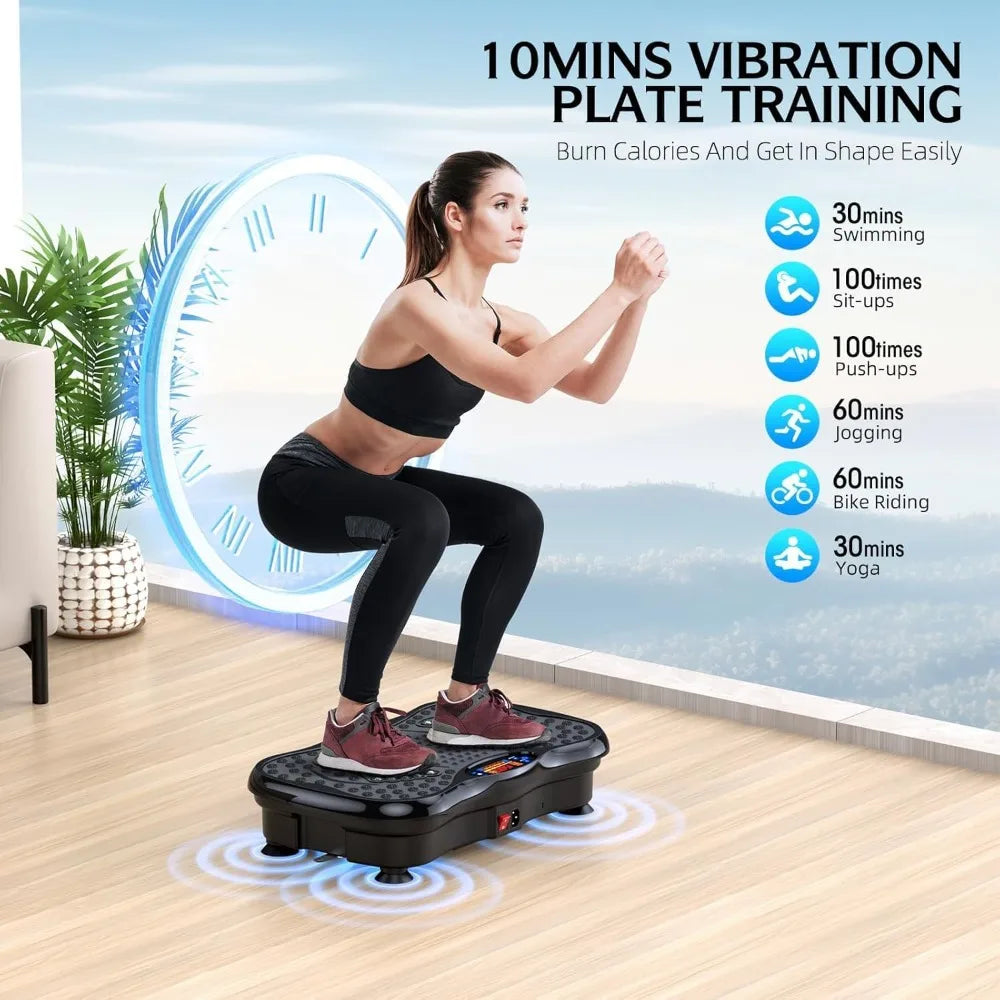 GMCXAX Vibration Plate Exercise Machine for Lymphatic Drainage and Weight Loss