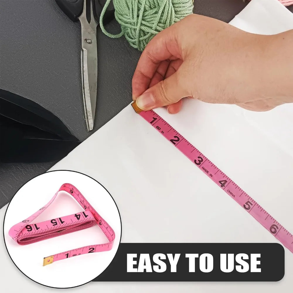 Retractable Dual Sided Measuring Tape For Body Measurements And Sewing