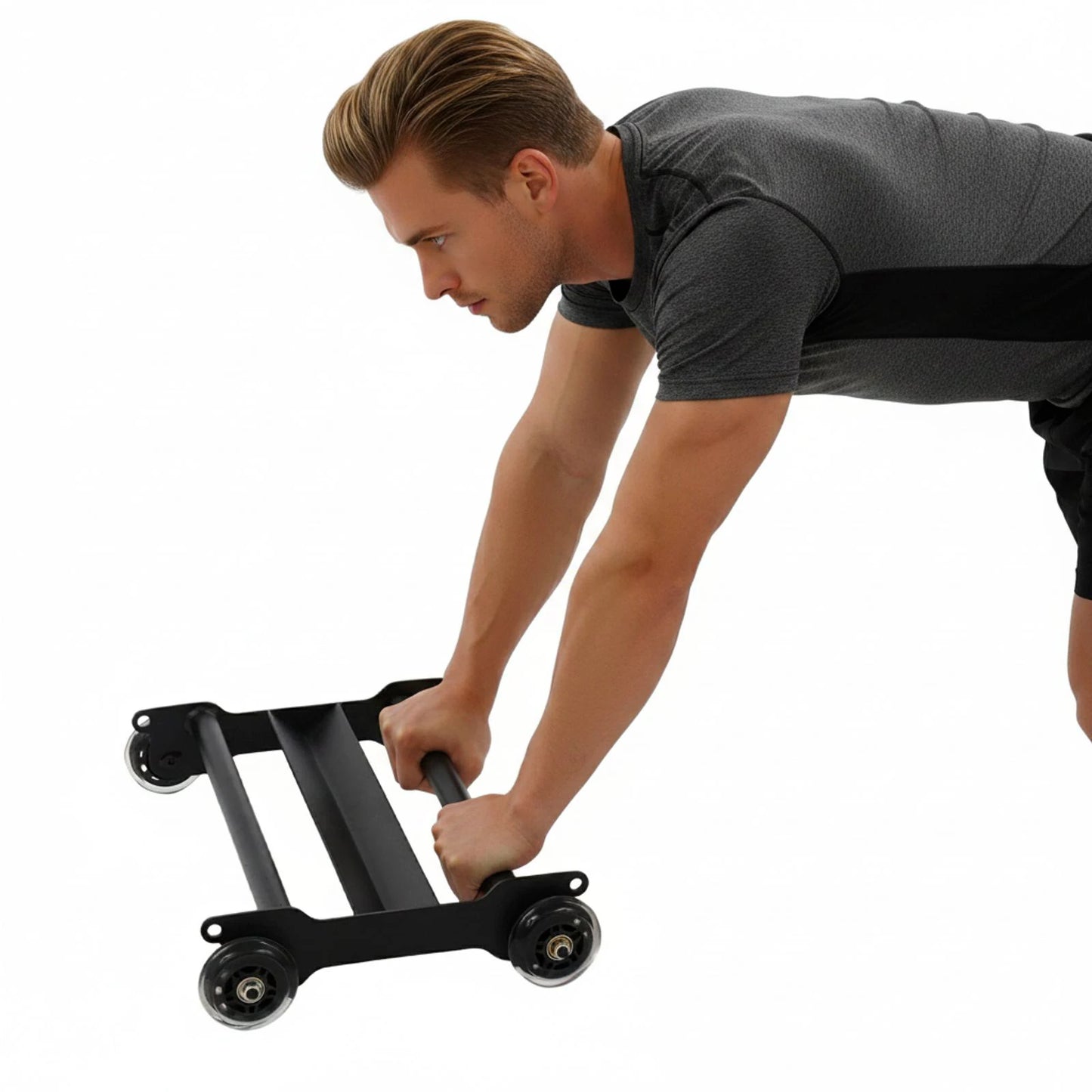 Abdominal Trainer With Wheels 440 Lb Load Capacity Home Gym
