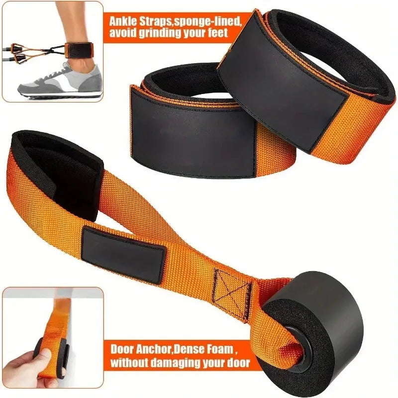 Premium Resistance Strap With Handle For Strength Training