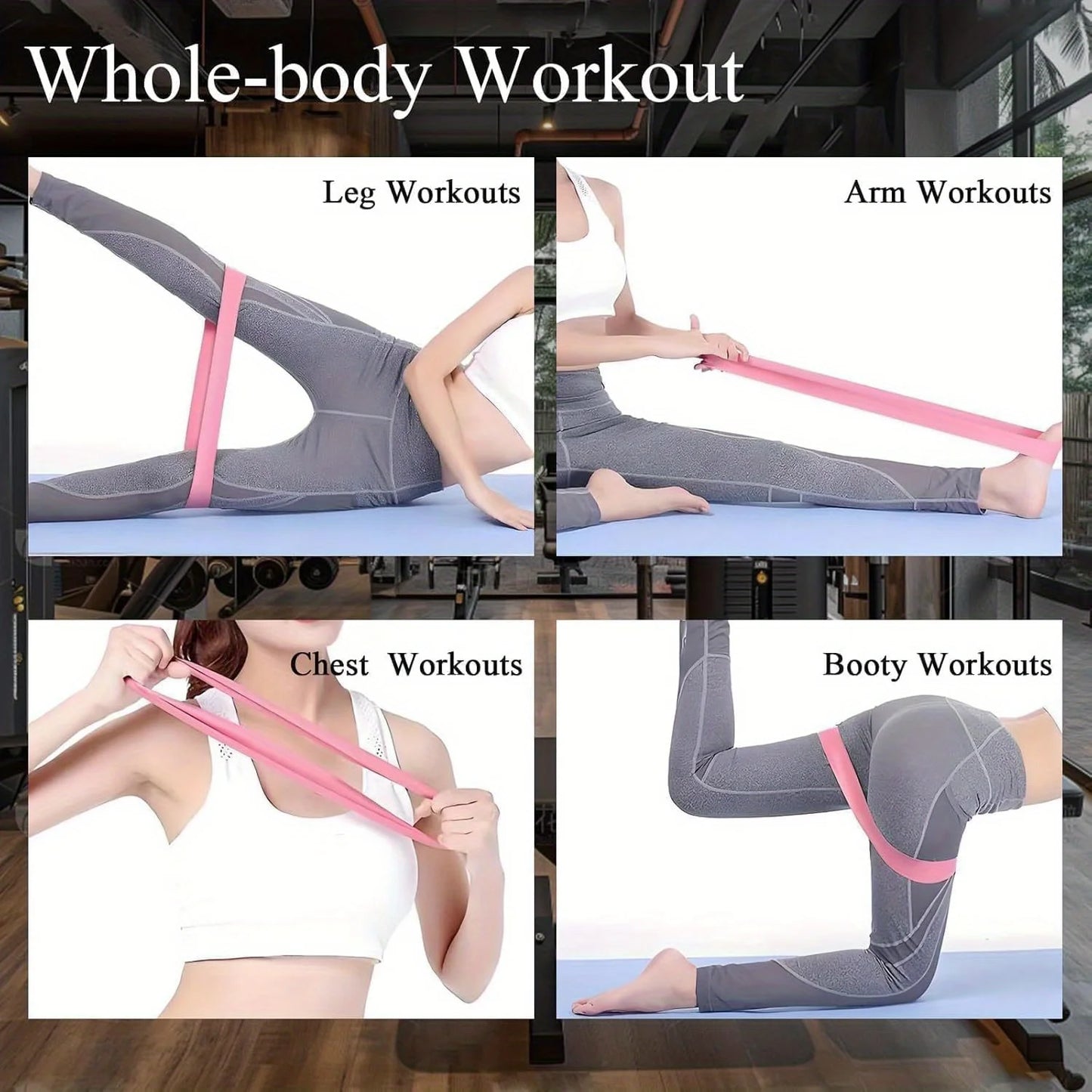 Home Gym Leg Hip Toning System With Adjustable Resistance Bands
