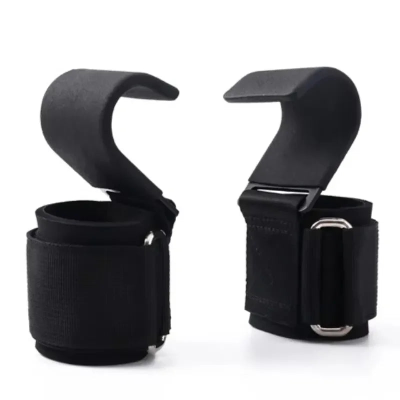 Non Slip Weight Lifting Hooks and Straps for Deadlifts