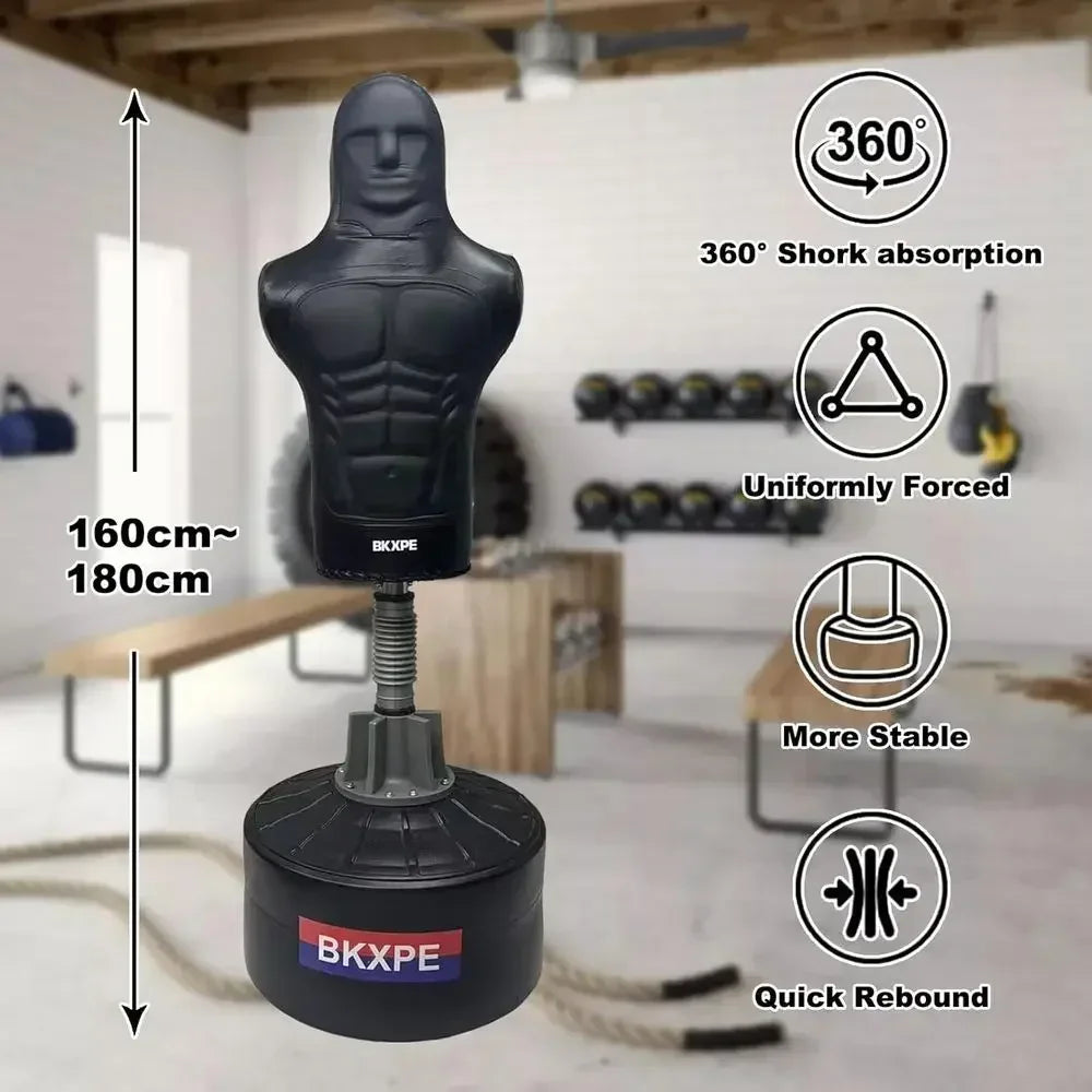 Free Standing Leather Punching Bag For Boxing And MMA Training