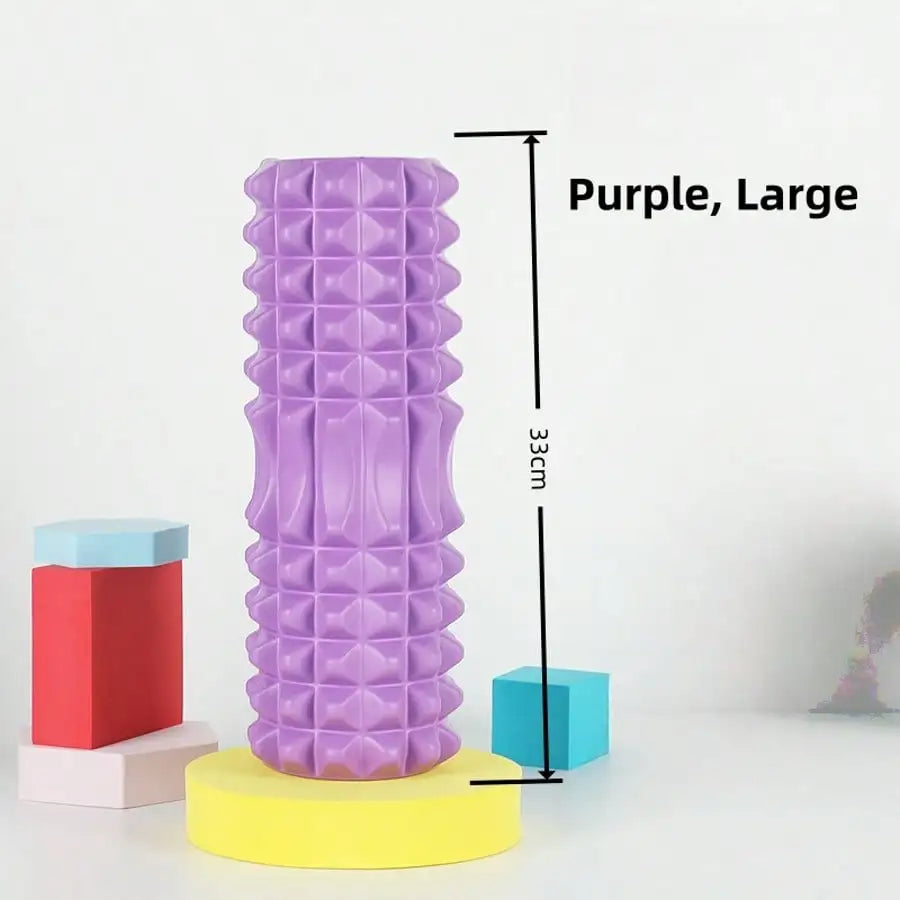Textured Foam Yoga Massage Roller For Deep Tissue Muscle Relief