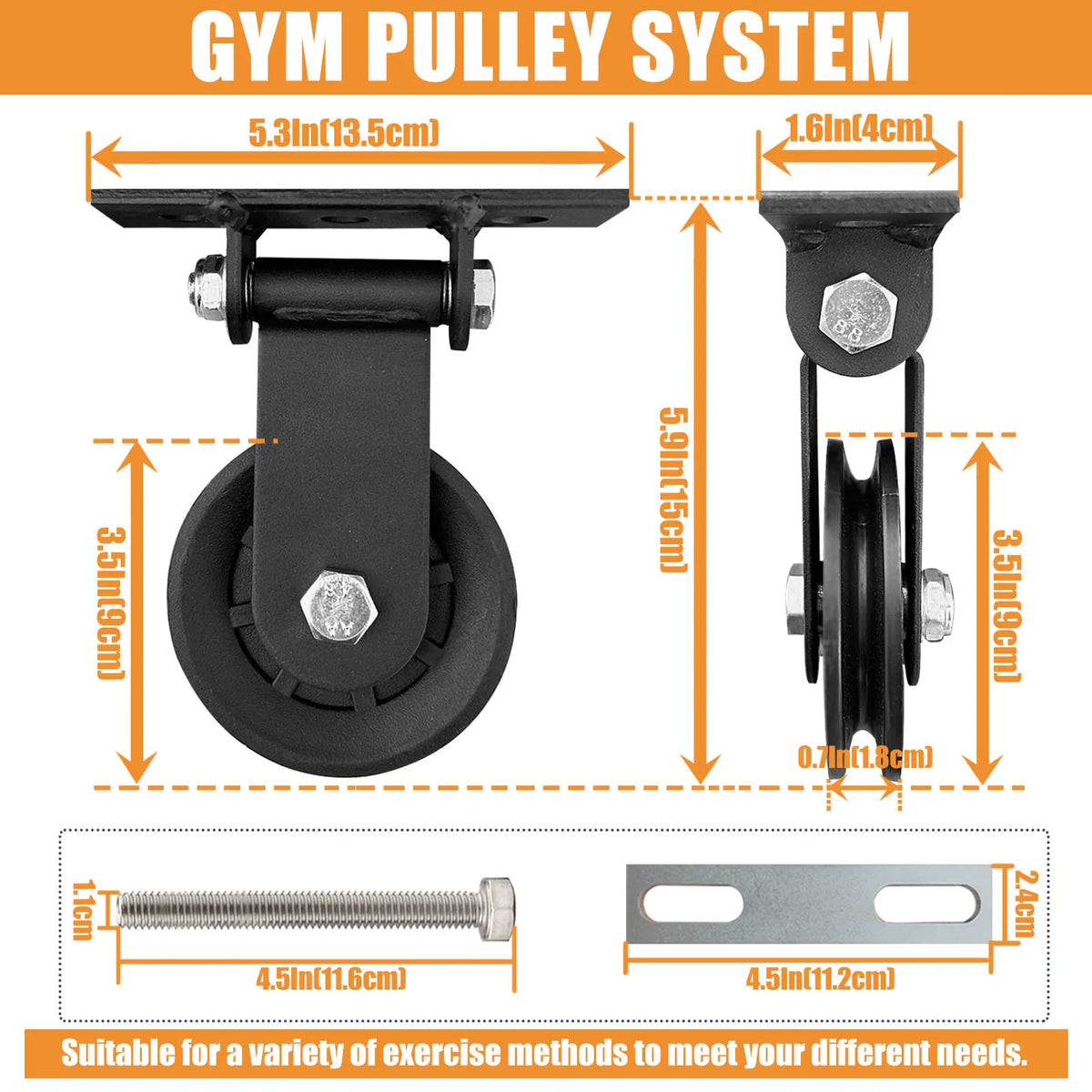 MARSAFIT Cable Pulley System For Home Gym Strength Training