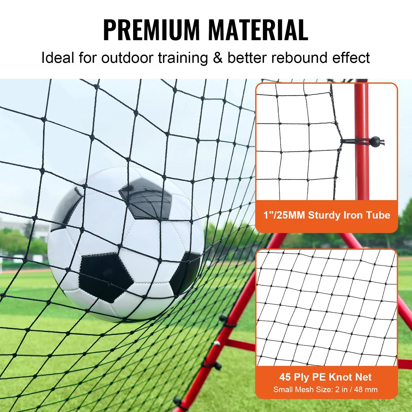 VEVOR Soccer Rebounder Net Portable Training For Football Practice