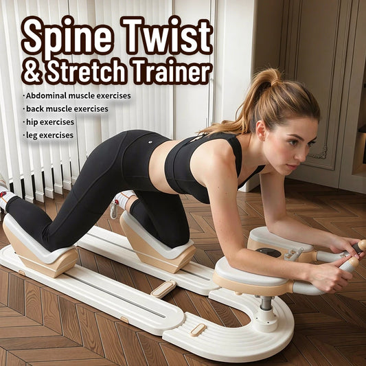 Spine Twist And Stretch Trainer For Low Impact Core Toning