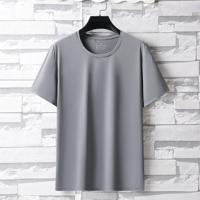 Unisex Quick Dry Ice Silk T Shirt Polyester Breathable Sports Top
