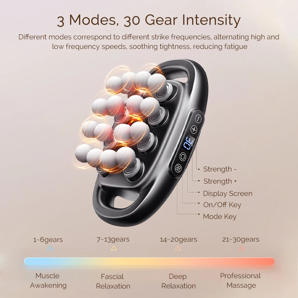 Foreverlily 16 Head Fascia Gun High Frequency Massage Massager