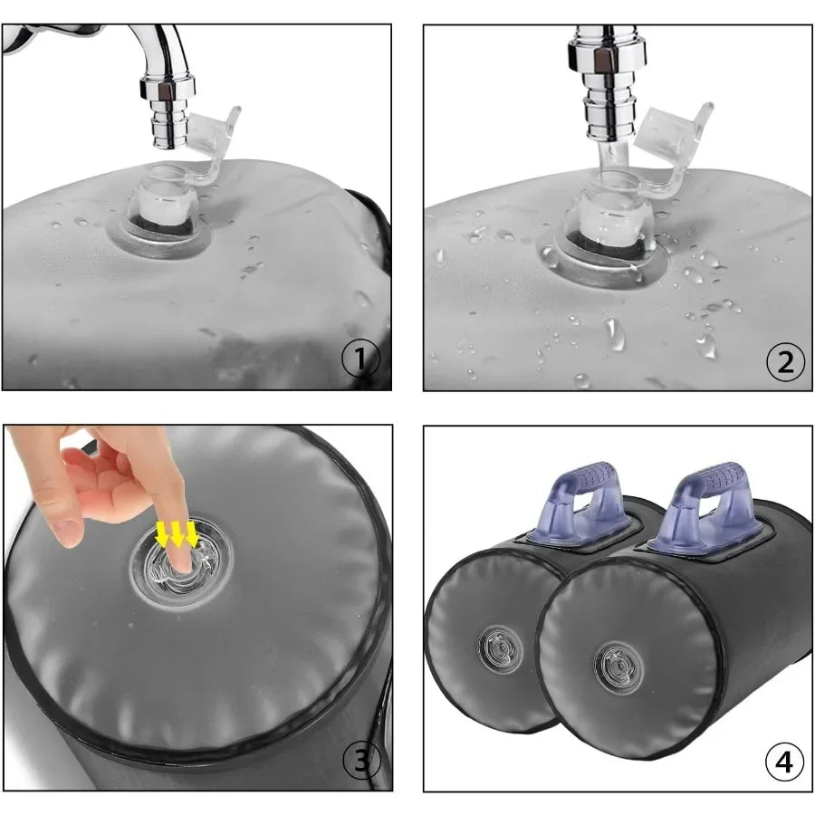 Adjustable Water Filled Dumbbell Set For Portable Strength Training