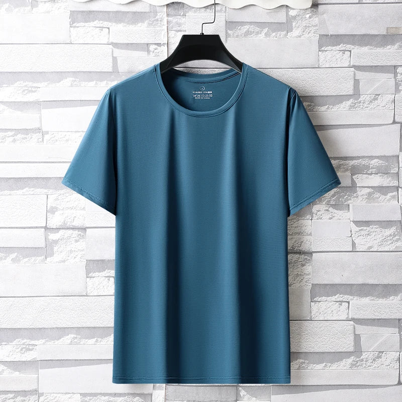 Unisex Quick Dry Ice Silk T Shirt Polyester Breathable Sports Top