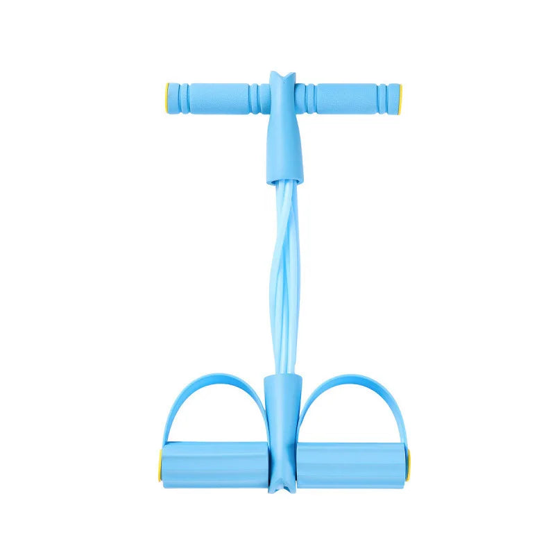 Natural Rubber Pedal Resistance Bands With Handles For Body Workout