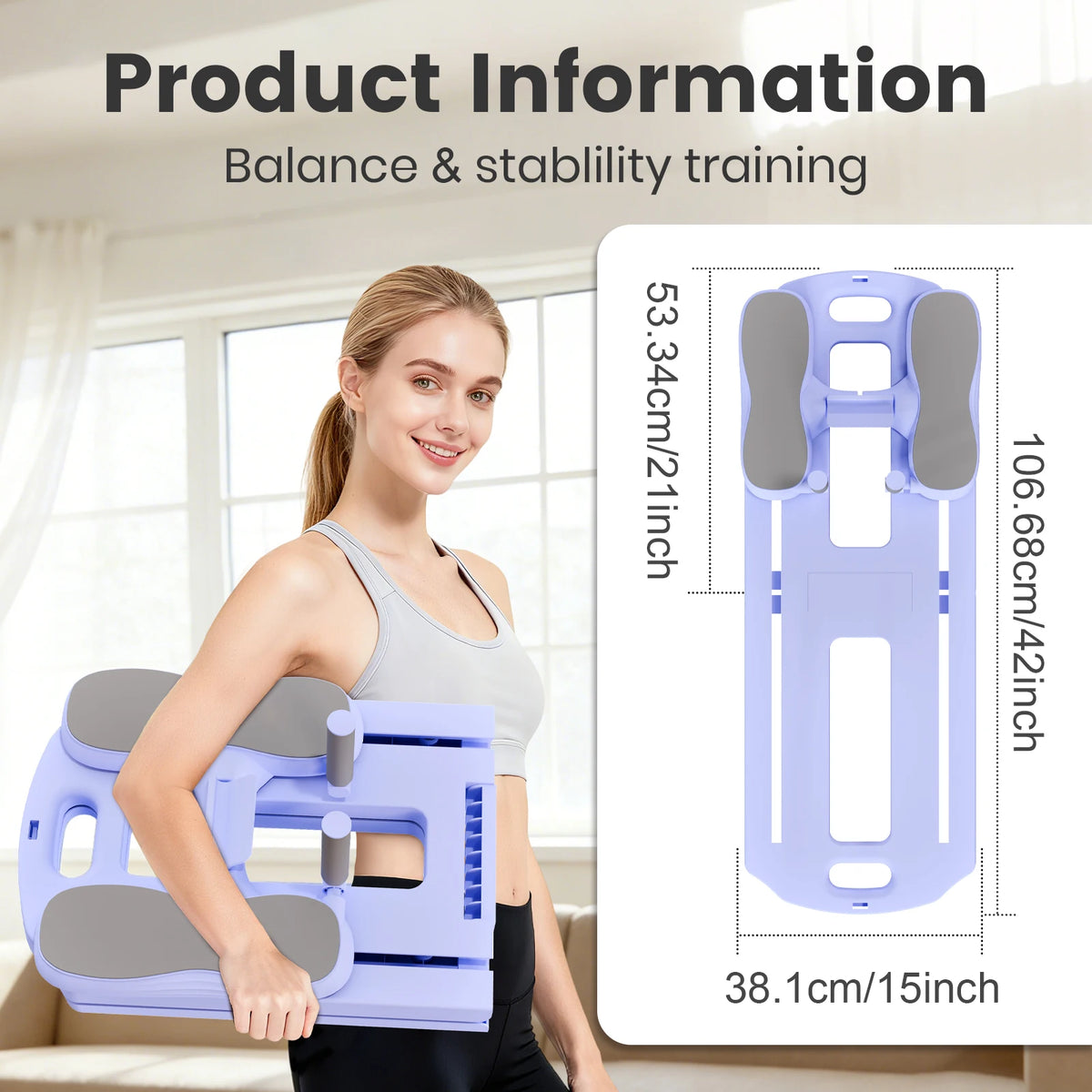 Foldable Pilates Abs Board Multifunctional Core Strength Trainer