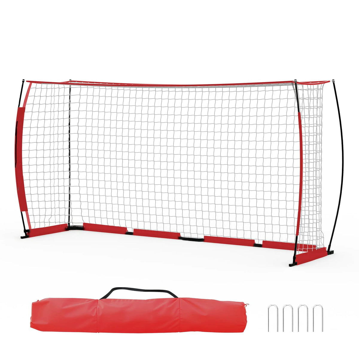 HiMISS Portable Foldable Soccer Goal With Heavy Duty Metal Frame