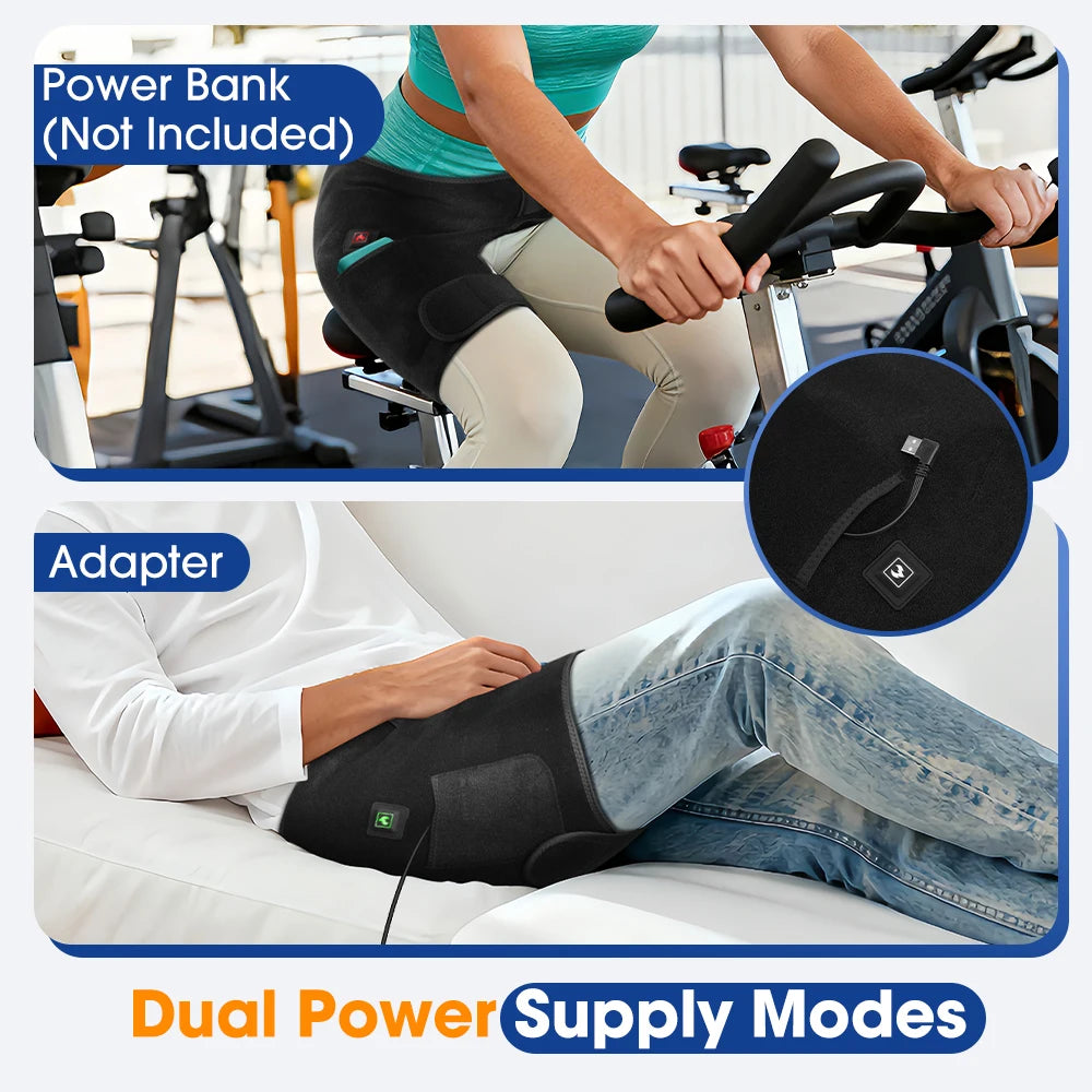 Hailicare USB Charging Heated Hip Support Brace Infrared 660nm